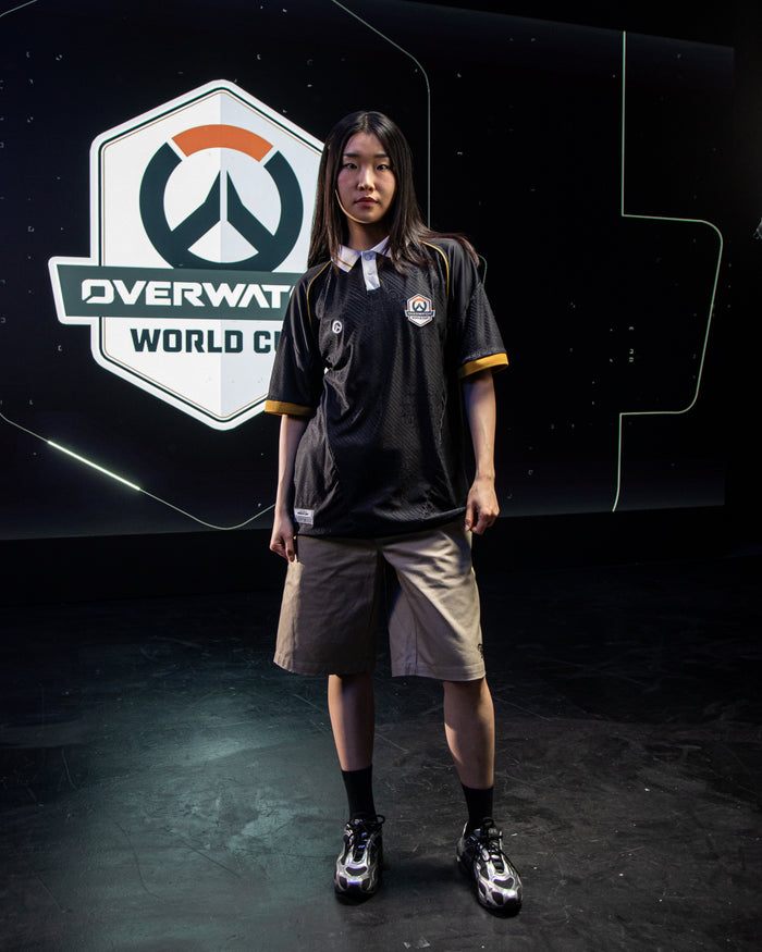 Woman in Black Jersey